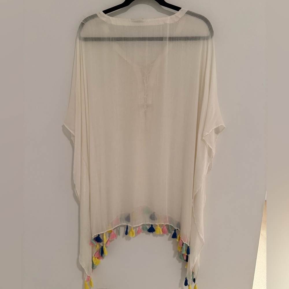 Shopbop Bindya Fiesta Tassel Swim Coverup Size Medium - Picture 6 of 7